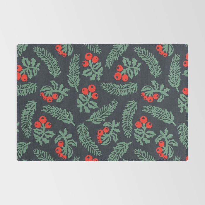 Christmas Greenery Rug Gallery Image 2