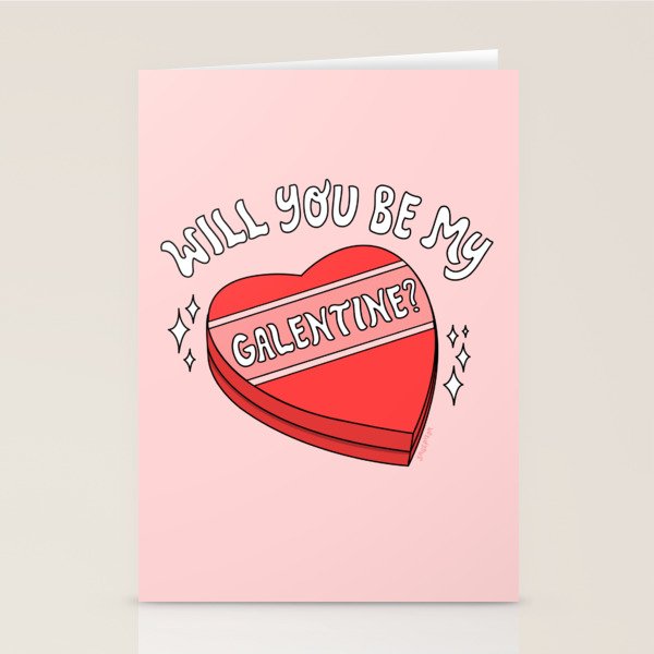 WILL YOU BE MY GALENTINE? Stationery Card Gallery Image 1
