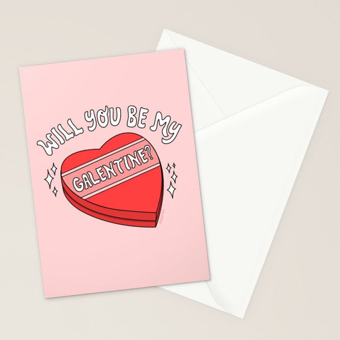WILL YOU BE MY GALENTINE? Stationery Card Gallery Image 2