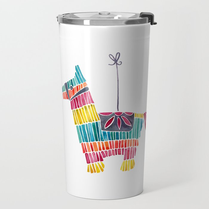 Mexican Donkey PinÌata - CMYK Palette Travel Mug Gallery Image 2