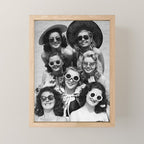 Vintage Girls In Sunglasses Mini Art Print Gallery Image 1