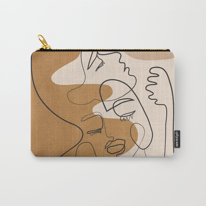 Abstract Faces 4  Carry All Pouch Gallery Image 1