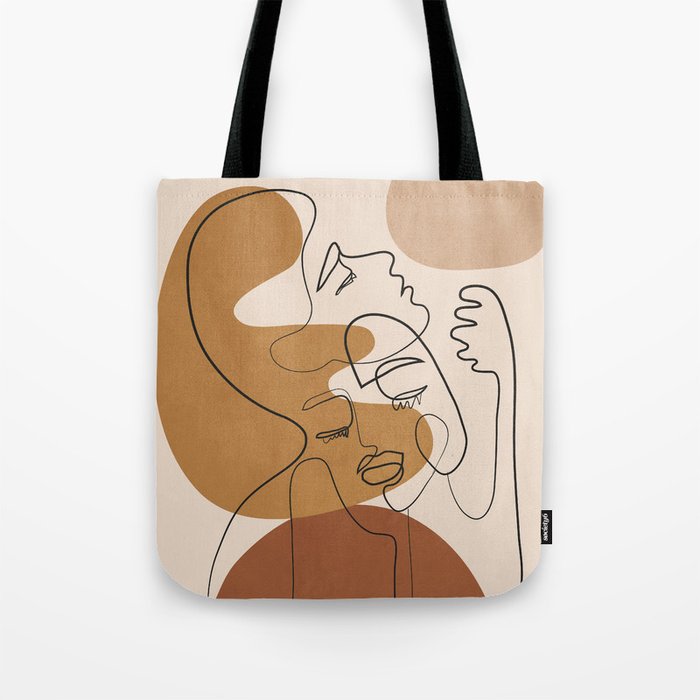 Abstract Faces 4  Tote Bag Gallery Image 1