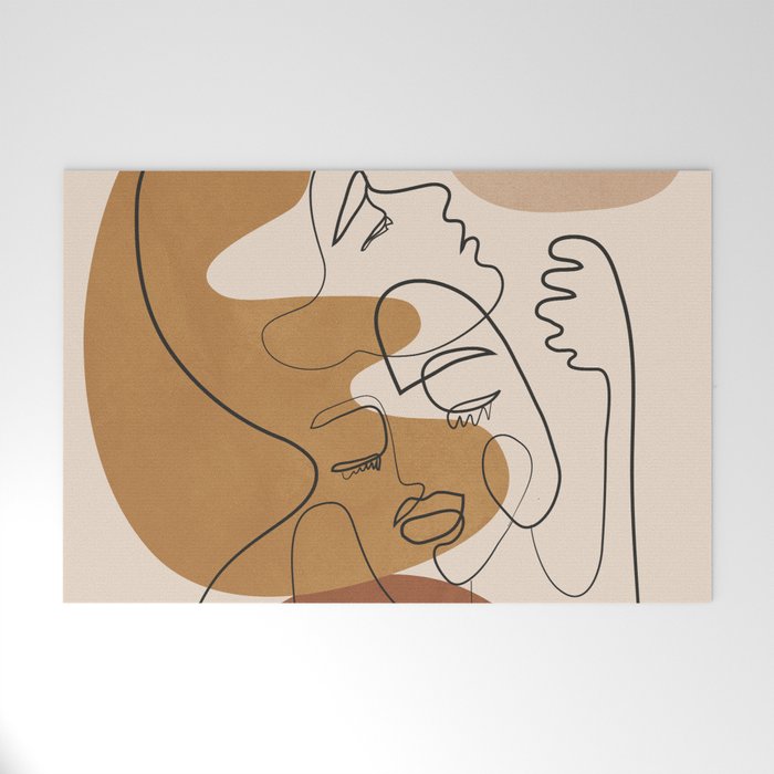 Abstract Faces 4  Welcome Mat Gallery Image 1