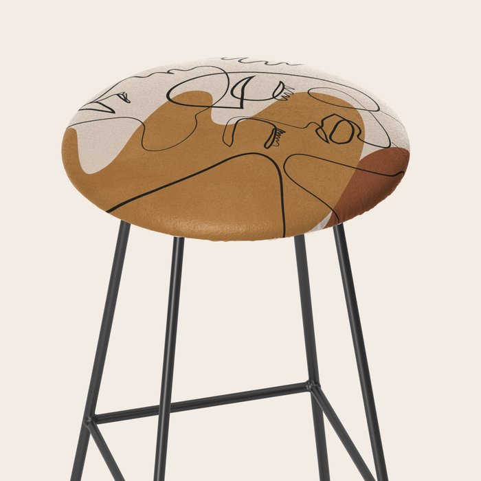 Abstract Faces 4  Stool Gallery Image 2