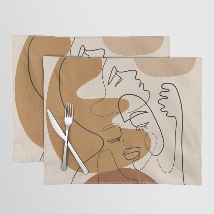 Abstract Faces 4  Placemat Gallery Image 1