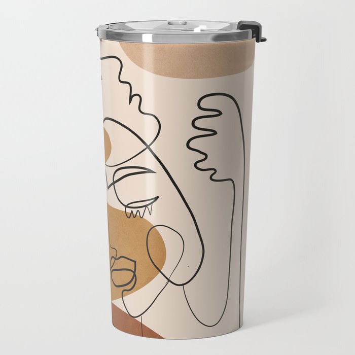 Abstract Faces 4  Travel Mug Gallery Image 2