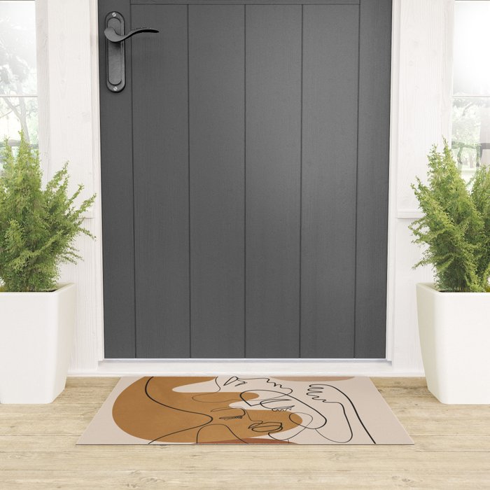 Abstract Faces 4  Welcome Mat Gallery Image 3