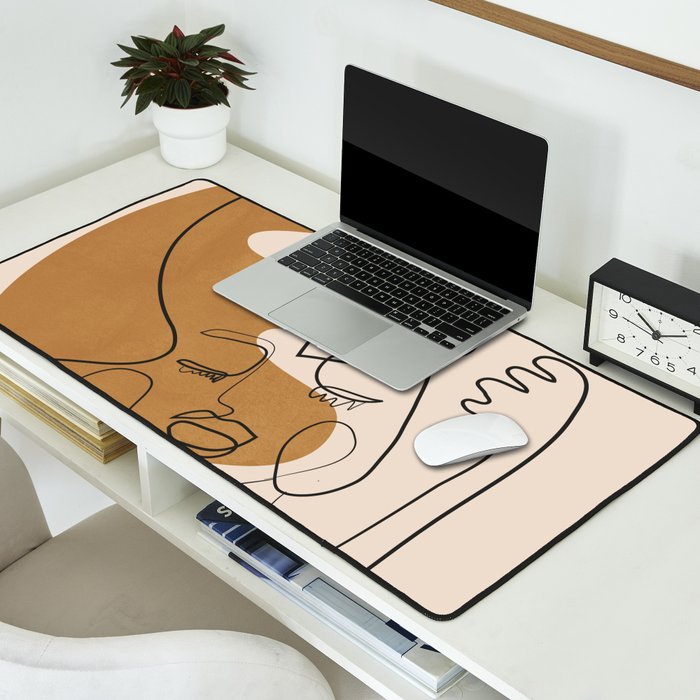 Abstract Faces 4  Desk Mat Gallery Image 2