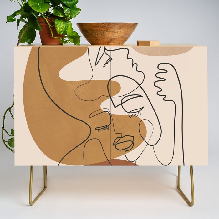 Abstract Faces 4  Credenza Gallery Image 1