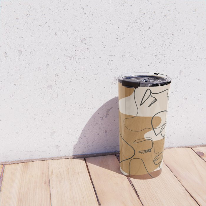 Abstract Faces 4  Travel Mug Gallery Image 4