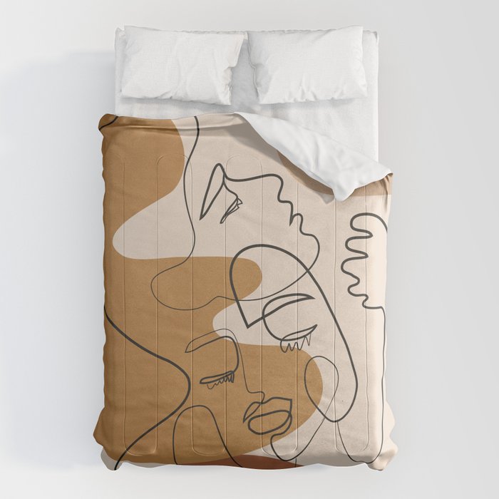 Abstract Faces 4  Comforter Gallery Image 6