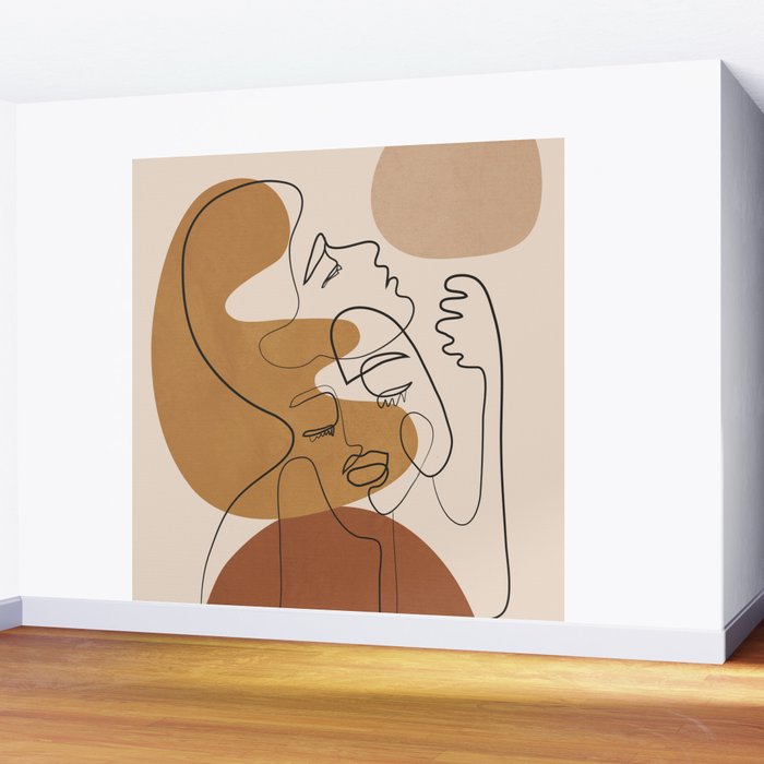 Abstract Faces 4  Wall Mural Gallery Image 2