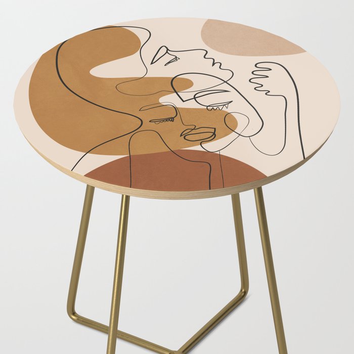 Abstract Faces 4  Side Table Gallery Image 2