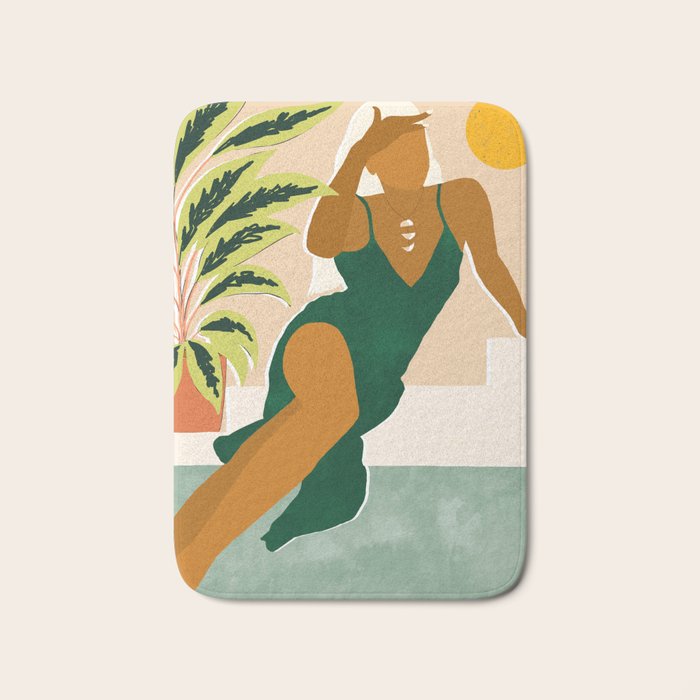 The Wait Is Long But My Dream Of You Does Not End #illustration Bath Mat Gallery Image 1