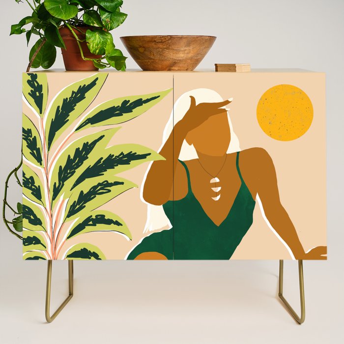 The Wait Is Long But My Dream Of You Does Not End #illustration Credenza Gallery Image 1