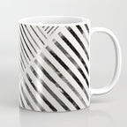 Black and White Stripes, Abstract Coffee Mug Gallery Image 1