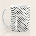Black and White Stripes, Abstract Coffee Mug Gallery Image 3
