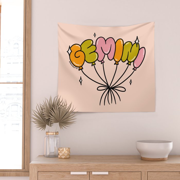 Gemini Balloons Wall Tapestry Gallery Image 2