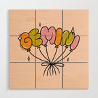 Gemini Balloons Wood Wall Art Gallery Image 1