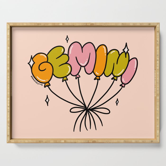 Gemini Balloons Serving Tray Gallery Image 1