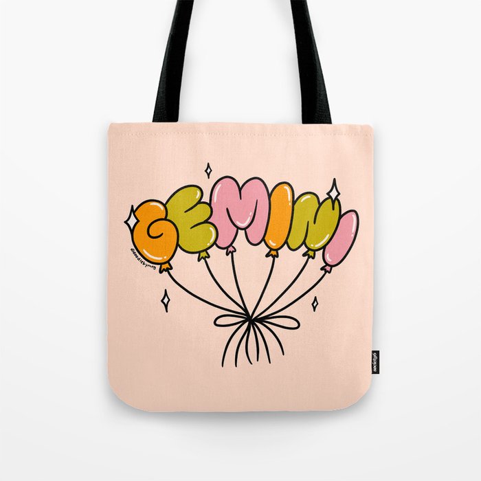 Gemini Balloons Tote Bag Gallery Image 1