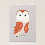 Barn Owl, Bird of United Kingdom Stationery Card Gallery Image 2