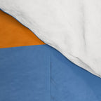 Pop Swirl Wavy Abstract Line Pattern Blue Orange Pink Comforter Gallery Image 4