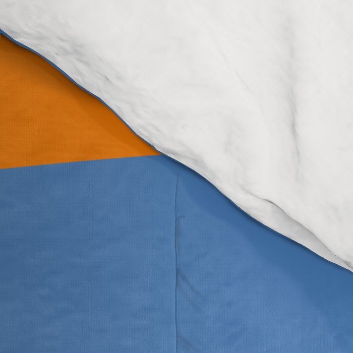 Pop Swirl Wavy Abstract Line Pattern Blue Orange Pink Comforter Gallery Image 4