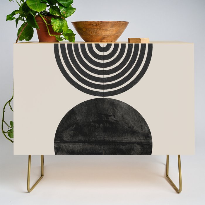 Woodblock Print, Modern Art Credenza Gallery Image 1
