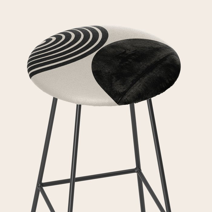 Woodblock Print, Modern Art Stool Gallery Image 2