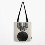 Woodblock Print, Modern Art Tote Bag Gallery Image 2