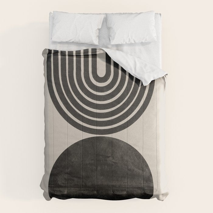 Woodblock Print, Modern Art Comforter Gallery Image 1