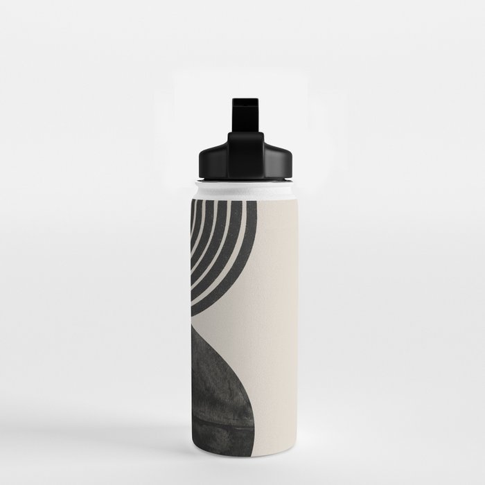 Woodblock Print, Modern Art Water Bottle Gallery Image 2