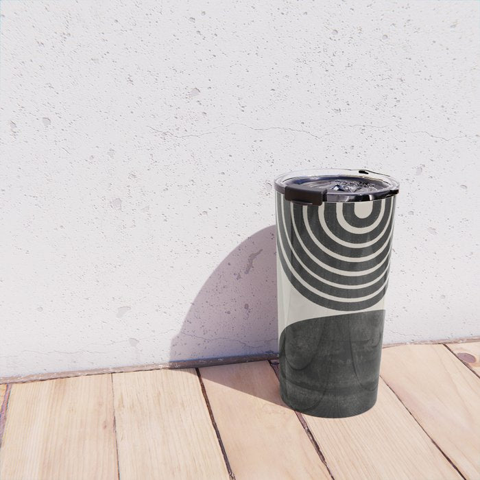 Woodblock Print, Modern Art Travel Mug Gallery Image 4