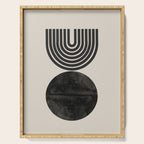 Woodblock Print, Modern Art Serving Tray Gallery Image 1