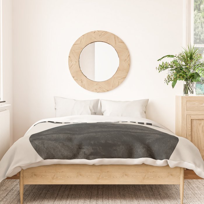 Woodblock Print, Modern Art Duvet Cover Gallery Image 3