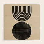 Woodblock Print, Modern Art Wood Wall Art Gallery Image 1