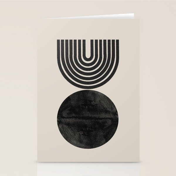 Woodblock Print, Modern Art Stationery Card Gallery Image 2