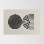Woodblock Print, Modern Art Rug Gallery Image 2