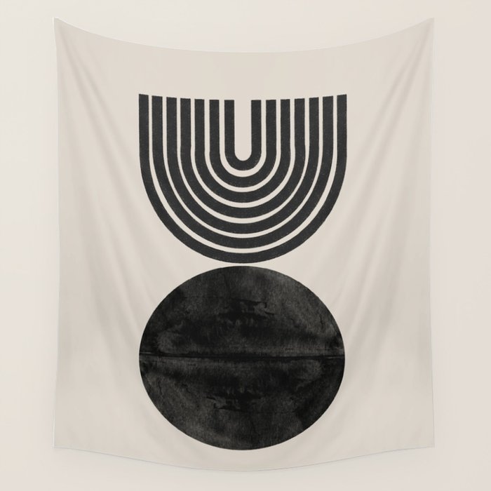 Woodblock Print, Modern Art Wall Tapestry Gallery Image 4