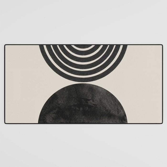 Woodblock Print, Modern Art Desk Mat Gallery Image 3