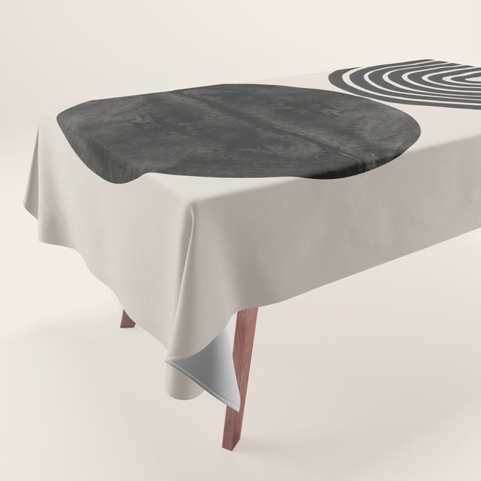 Woodblock Print, Modern Art Tablecloth Gallery Image 1
