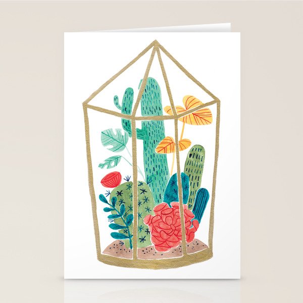 Cactus Terrarium Stationery Card Gallery Image 1
