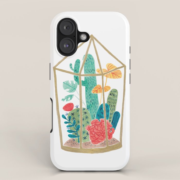 Cactus Terrarium iPhone Case Gallery Image 1