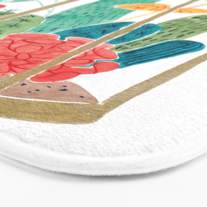 Cactus Terrarium Bath Mat Gallery Image 3