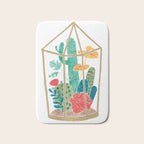 Cactus Terrarium Bath Mat Gallery Image 1
