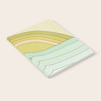 daydreams rainbow waves // retro surf art by surfy birdy Notebook Gallery Image 2