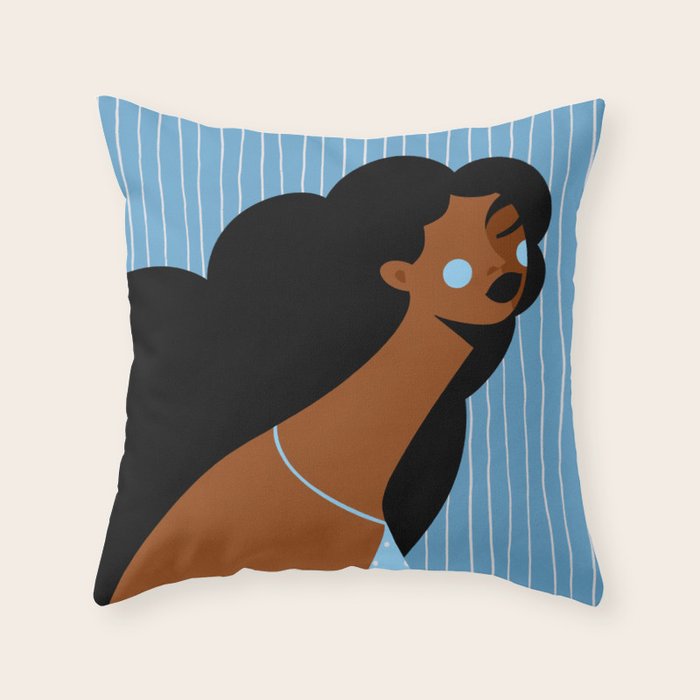 Bluesy Throw Pillow Gallery Image 6