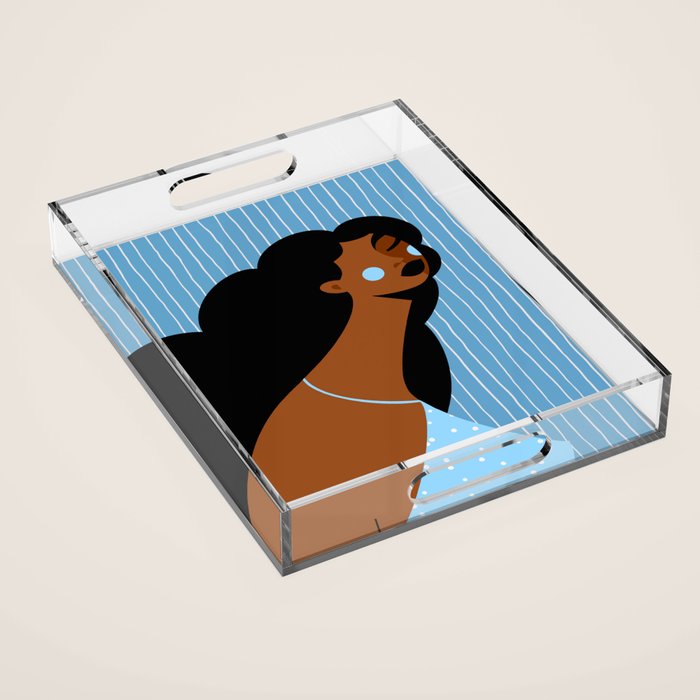 Bluesy Acrylic Tray Gallery Image 1